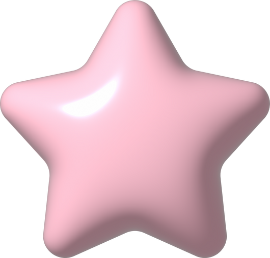 3D Pink Star Icon