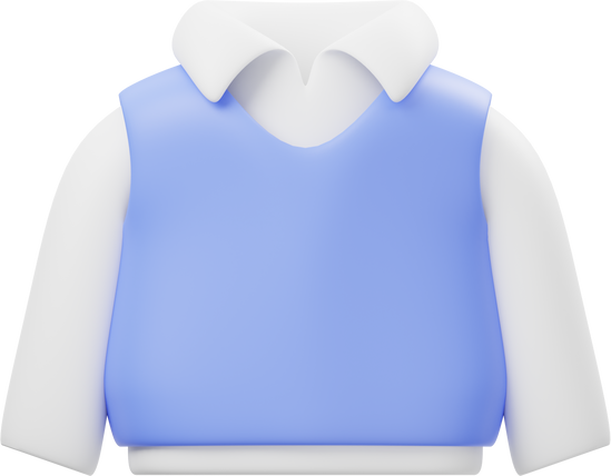 Vest Sweater Fashion 3D Icon
